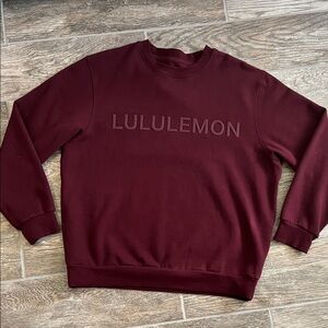 Lululemon Steady state crew graphic garnet burgundy maroon men’s small medium